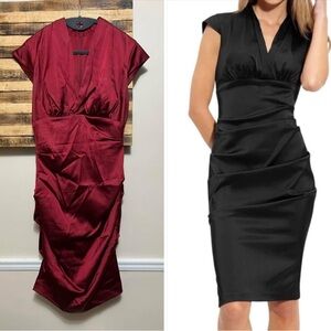 Xscape by Joanne Chen Satin Cocktail Dress